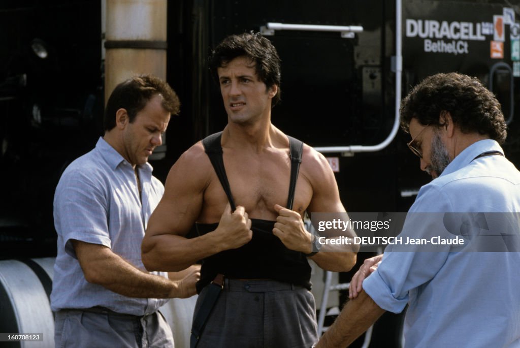 lektier Paine Gillic forudsigelse Sylvester Stallone On The Set Of 'over The Top' By Golan Menahem.... News  Photo - Getty Images