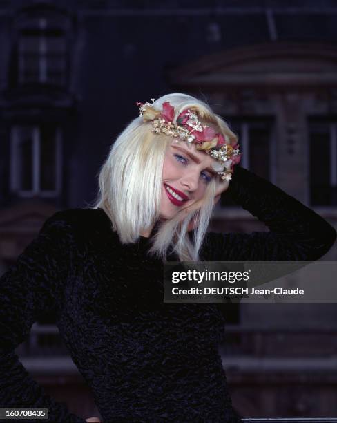 Rendezvous With Ilona Anna Staller, Known As Cicciolina, Italian Politician. Septembre 1987- Portrait de la politicienne italienne, Ilona Anna...