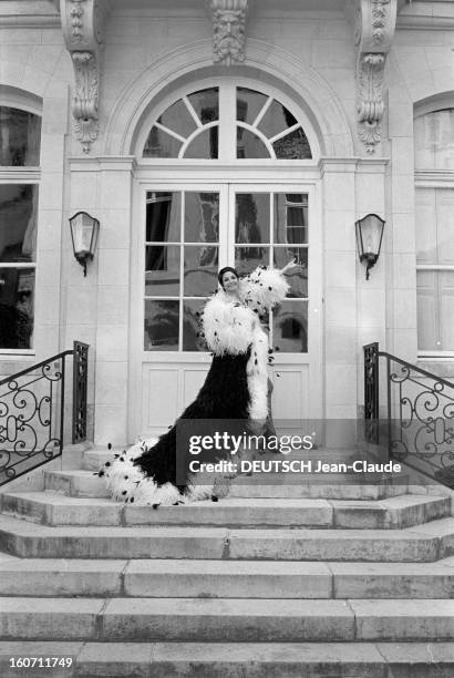 Zizi Jeanmaire And Roland Petit Prepare The Christmas Show For Casino De Paris. Paris-17 Juillet 1969- Lors de la préparation du show de Noël pour le...