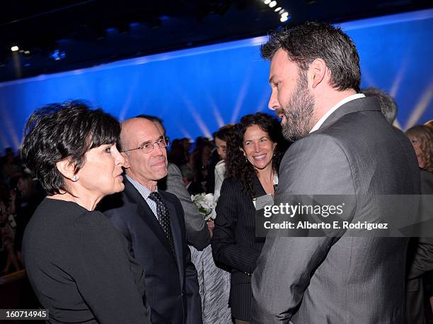 DreamWorks Animation Jeffrey Katzenberg, Marilyn Katzenberg Director/actor Ben Affleck attend the 85th Academy Awards Nominations Luncheon at The...