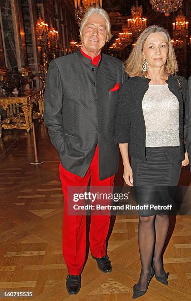 Pierre Cornette de Saint-Cyr and his wife Arielle attend the gala dinner of Professor David Khayat's association 'AVEC', at Chateau de Versailles on...