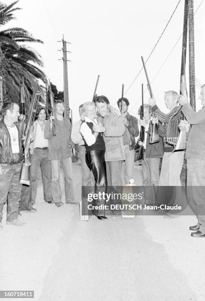 Michel Carrega, Trap Shooter World Champion. Corse, le 21 octobre 1979, portrait de Michel CARREGA, quatre fois champion du monde de tir à la fosse...