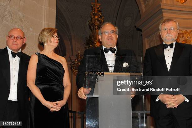 Professor Peter Harper, Sandra Swain, President of the American Society of Clinical Oncology , Professor David Khayat and Professor Gabriel...