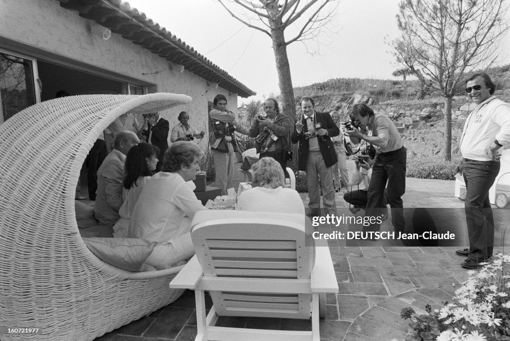 Marriage Of Singer Eddy Mitchell And Muriel Bailleul In Saint-tropez