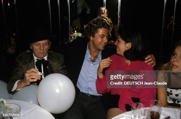Rendezvous With Christina Onassis And Future Husband Thierry Roussel. Paris- mars 1984- Portrait de Christina ONASSIS et son futur époux Thierry...