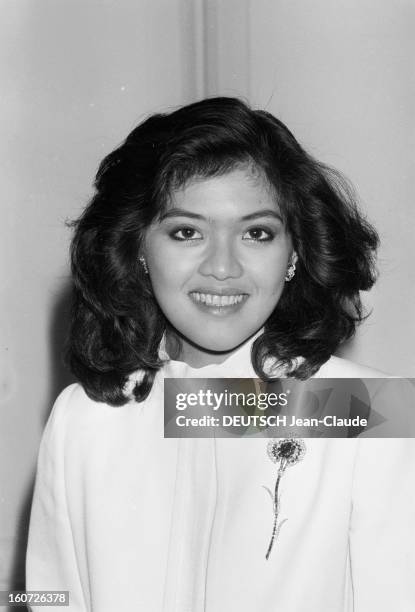 Rendezvous With Imee Marcos, Daughter Of Ferdinand Marcos. Philippines, 24 janvier 1982, Imée MARCOS, fille aînée du Président Ferdinand Marcos, dans...