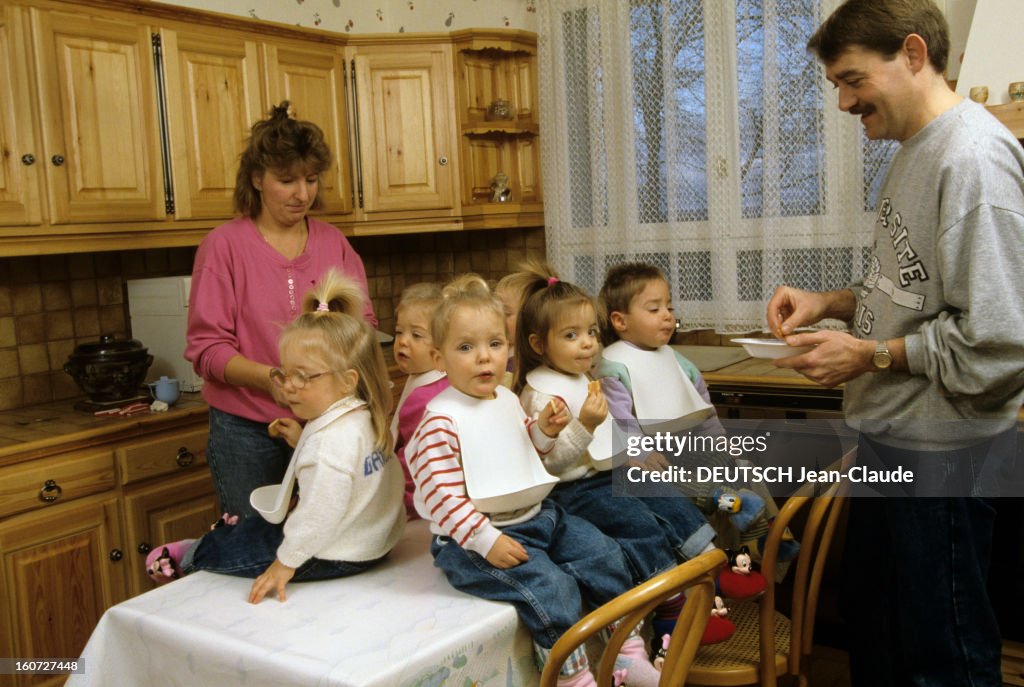 Rendezvous With The Sextuplets Of Daniel And Marie-claude Adam For Their 2nd Birthday