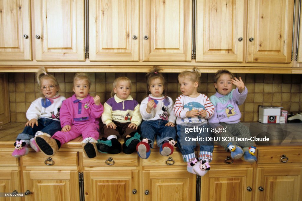 Rendezvous With The Sextuplets Of Daniel And Marie-claude Adam For Their 2nd Birthday