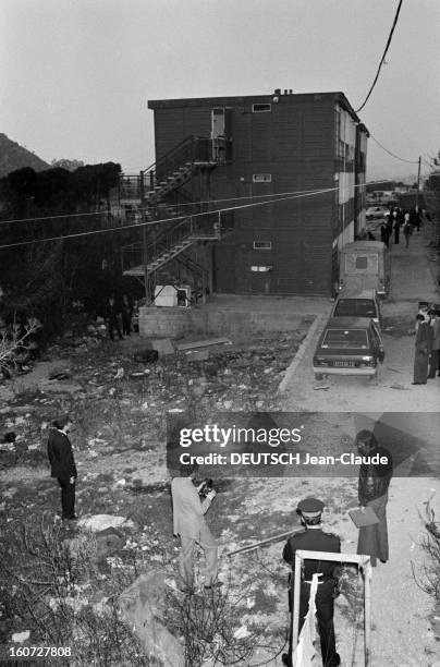 Bombing Attack In The Inner City Of Transit Baou, Marseille. A Marseille, le 13 mars 1983, Une bombe explose à la cité de transit BAOU, tuant un...