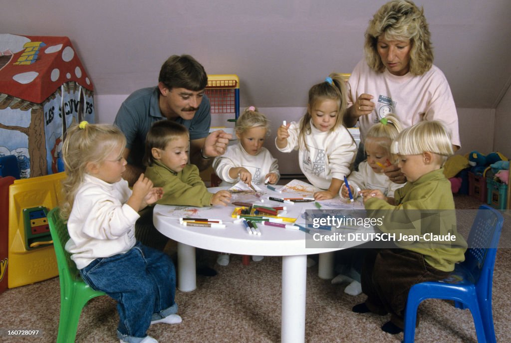 Rendezvous With The Sextuplets Of Daniel And Marie-claude Adam In Kindergarten