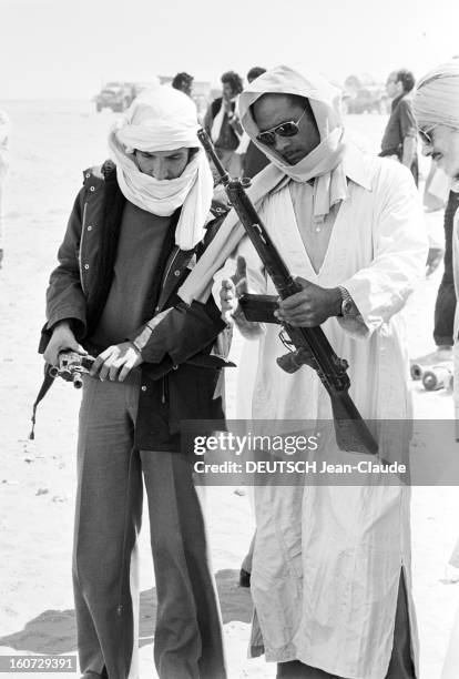 Western Sahara, The Polisario Front. Sahara occidental- 27 février 1978- Reportage sur le Front POLISARIO, mouvement politique et armé de lutte...