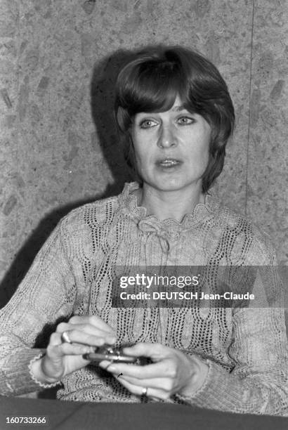 Marina Oswald-porter In Paris To Attend The Tv Programme 'Les Dossiers De L'ecran'. Janvier 1979, Paris. Portrait de Marina OSWALD-PORTER, la veuve...