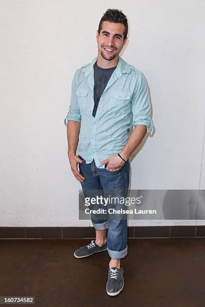 Actor Danny Lopes attends anti-human trafficking family charity luncheon in support of Unlikely Heroes at Veggie Grill on February 4, 2013 in Los...