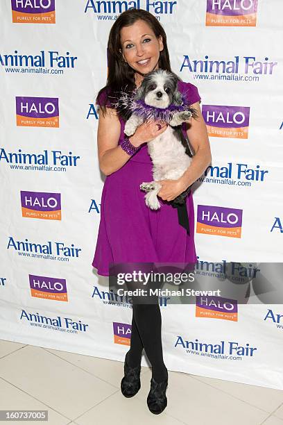 Animal Fair founder Wendy Diamond and Baby Hope attend the TLC's "Cake Boss" Baby Hope's Most Expensive Pet Wedding in History benefiting the Humane...