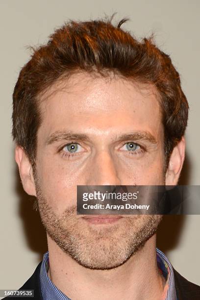 David Julian Hirsh arrives at the world premiere screening of "Twist Of Faith" at Stephen S. Wise Temple on February 4, 2013 in Los Angeles,...