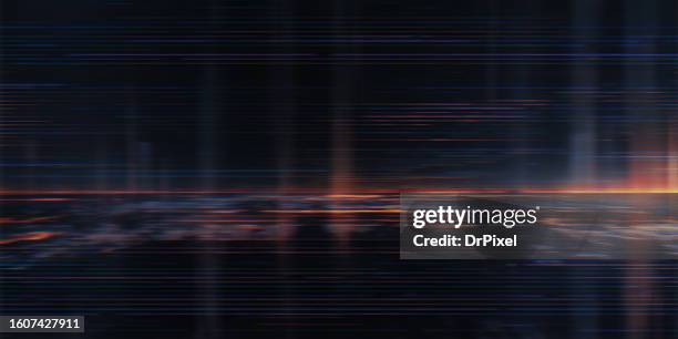 abstract digital pixel noise glitch error background - vcr stock pictures, royalty-free photos & images