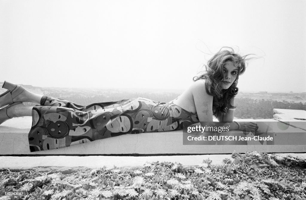 Tina Aumont Shows Spring 1971 Paris Fashion In Tunisia
