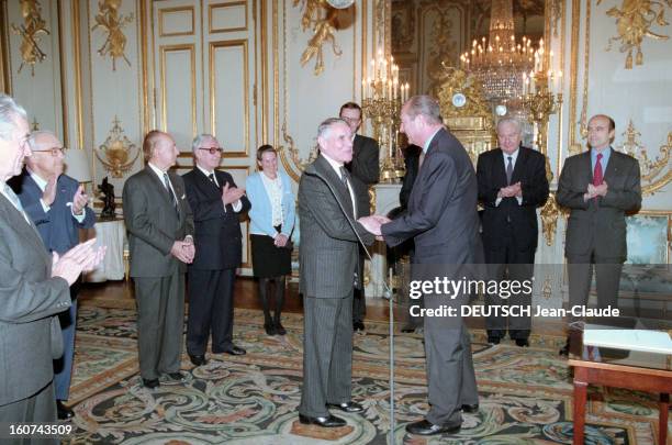 Alain Lancelot Appointed Member Of The Constitutional Council. A Paris, le 10 avril 1996, Le politologue Alain LANCELOT, nommé membre du Conseil...