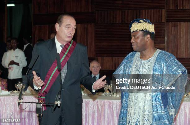 6th Francophonie Summit In Cotonou, Benin. Au Bénin, à Cotonou, les 2,3 et 4 décembre 1995, le président Jacques CHIRAC assiste au 6e sommet de la...