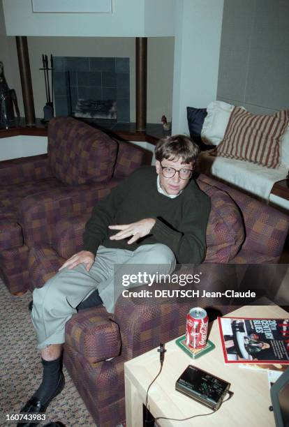 Rendezvous With Bill Gates At Home In Seattle In The United States. Etat de Washington, Seattle, 30 Octobre 1995, chez lui, Bill GATES président du...