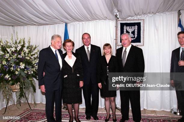 Journey Of Jacques Chirac In The Middle East, Step In Israel. En octobre 1996, dans le cadre d'un périple au PROCHE ORIENT, le président de la...