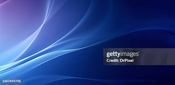 gradient blue background with delicate light waves - desktop pc stock pictures, royalty-free photos & images