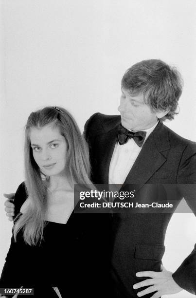 Roman Polanski And Nastassja Kinski Pose In Studio. 1980, le réalisateur Roman POLANSKI et l'actrice Nastaja KINSKI posent en studio pour le film...