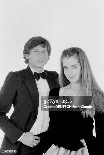 Roman Polanski And Nastassja Kinski Pose In Studio. 1980, le réalisateur Roman POLANSKI et l'actrice Nastaja KINSKI posent en studio pour le film...