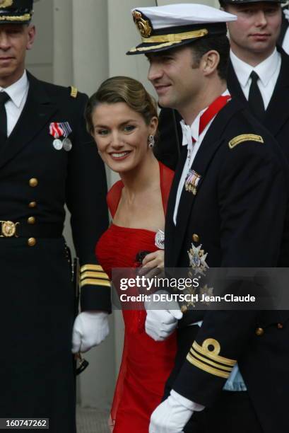 The Marriage Of The Prince Frederik Of Denmark. Le mariage du prince FREDERIK DE DANEMARK avec l''australienne Mary DONALDSON à COPENHAGUE :...