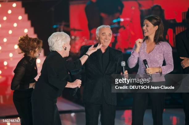 Special Evening Charles Aznavour. Enregistrement de la 'Soirée spéciale Charles AZNAVOUR' que TF1 diffusera le 19 mai pour son 77ème anniversaire :...