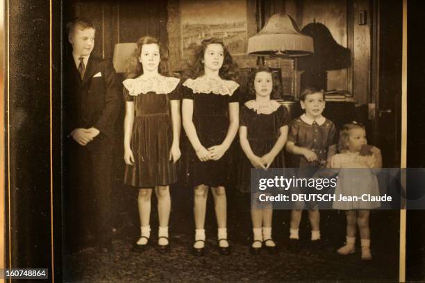 David Rockefeller Family Album. Les six enfants de David ROCKFELLER et de sa femme Peggy : de gauche à droite, David Jr , Abby , Neva , Margaret,...