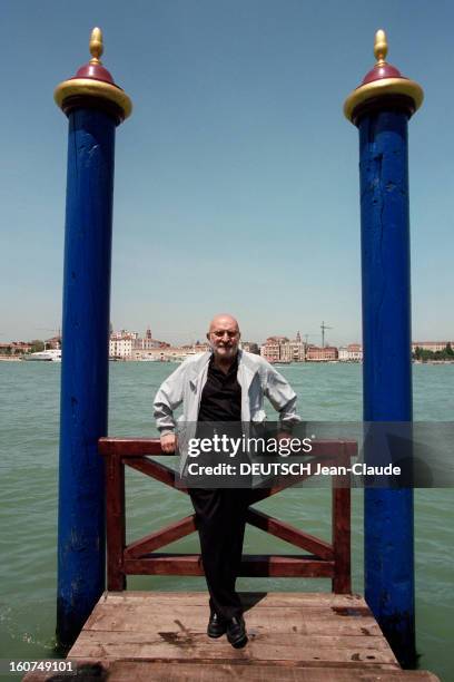 Sculptor Arman In Venice For The 'crossing Of Objects' A Theme Retrospective Of His Works Organized By The Serene In The Old Granary, On The Island...