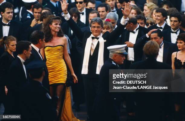 45th Cannes Film Festival 1992: The Team Of The Film The Return Of Casanova By Edouard Niermans. Présentation du film 'Le retour de Casanova'...