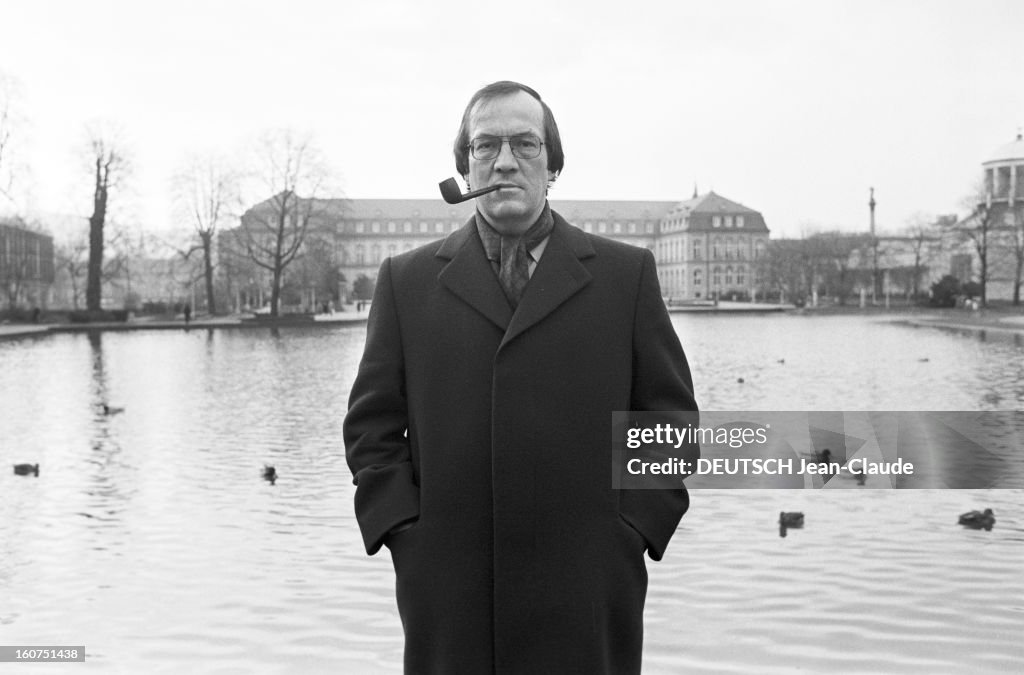 Close-up Of Manfred Rommel, Mayor Of Stuttgart. Stuttgart- 4 Décembre ...