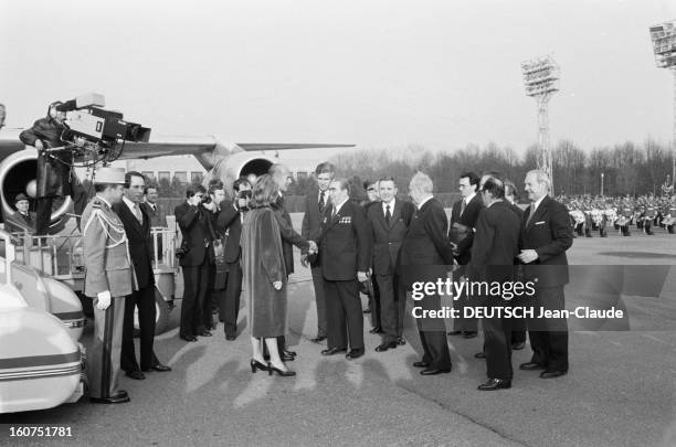 Official Visit Of Valery Giscard D'estaing In The Ussr. Moscou, avril - mai 1979, le président de la république française Valéry GISCARD D'ESTAING...