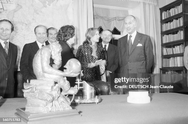 Official Visit Of Valery Giscard D'estaing In The Ussr. En URSS, à Moscou, en avril ou mai 1979, lors d'une visite officielle, Valéry GISCARD...
