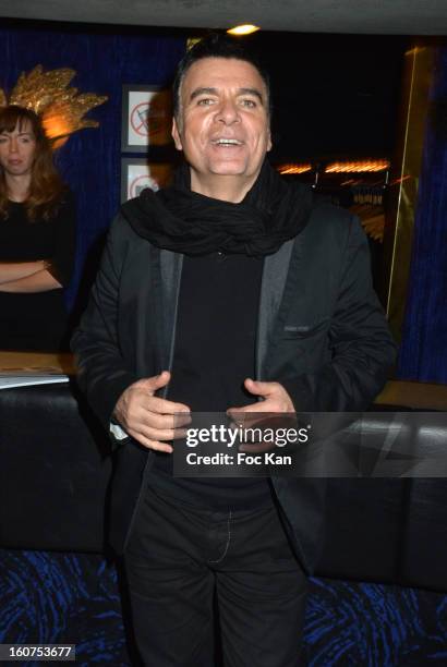 Dominique Damien Rehel attends the 'Globes de Cristal 2013' Press Room at the Lido on February 4, 2013 in Paris, France.