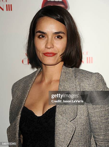 Actress Shannyn Sossamon attends the premiere of "A Glimpse Inside The Mind Of Charlie Swan III" at ArcLight Hollywood on February 4, 2013 in...