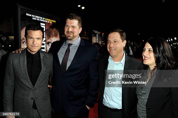 Actor Jason Bateman, director Seth Gordon, Adam Fogelson, Chairman, Universal Pictures and producer Pam Abdy arrive at the premiere of Universal...