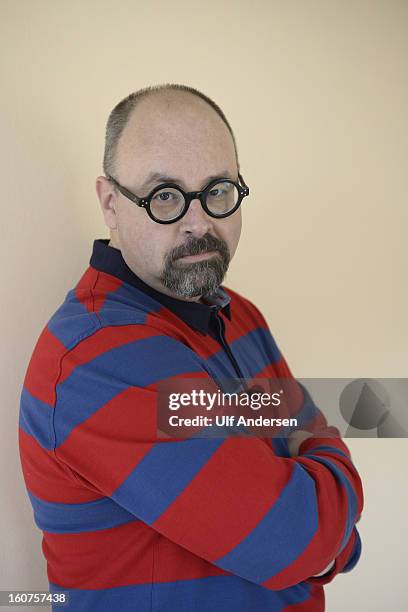 Carlos Ruiz Zafon, Spanish writer, poses during a portrait session held on January 30, 2013 in Barcelona, Spain.