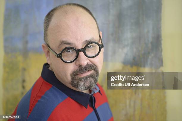 Carlos Ruiz Zafon, Spanish writer, poses during a portrait session held on January 30, 2013 in Barcelona, Spain.