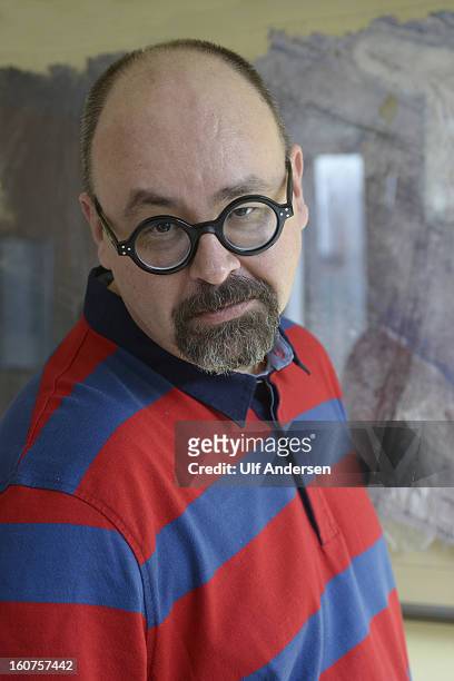 Carlos Ruiz Zafon, Spanish writer, poses during a portrait session held on January 30, 2013 in Barcelona, Spain.