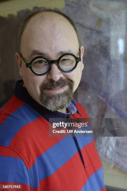 Carlos Ruiz Zafon, Spanish writer, poses during a portrait session held on January 30, 2013 in Barcelona, Spain.