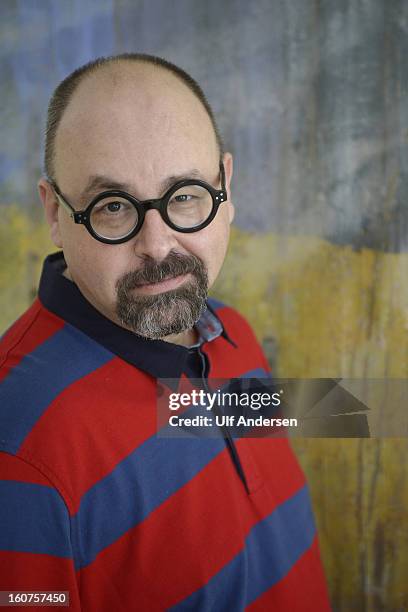 Carlos Ruiz Zafon, Spanish writer, poses during a portrait session held on January 30, 2013 in Barcelona, Spain.