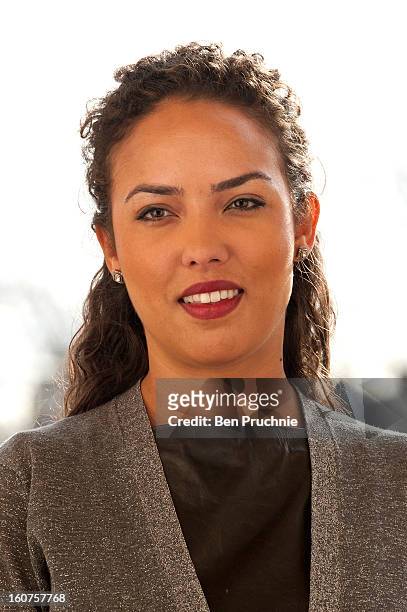 Alia Al Senussi attends a photocall to promote One Billion Rising, a global movement aiming to end violence towards women, at ICA on February 5, 2013...