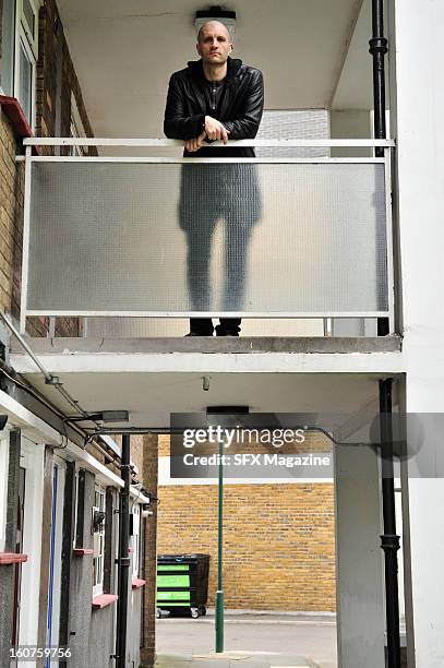 English fantasy fiction writer China Mieville photographed during a portrait shoot for SFX Magazine/Future via Getty Images, April 12, 2012.