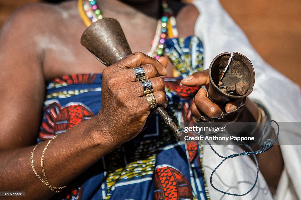 Initiation ceremony voodoo in possotome, benin