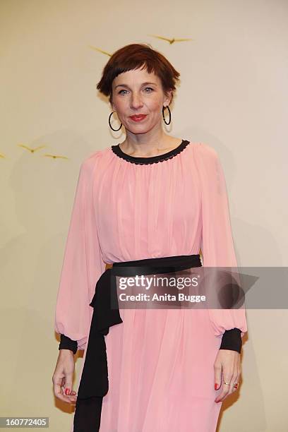 Meret Becker attends the attend 'Quelle des Lebens' Germany Premiere at Delphi Filmpalast on February 5, 2013 in Berlin, Germany.
