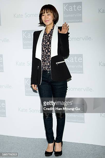 South Korean actress Sim Yi-Young attends the Kate Somerville Skin Care launching at Park Hyatt Hotel on February 5, 2013 in Seoul, South Korea.