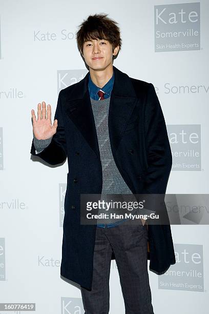 South Korean actor Lee Ki-Woo attends the Kate Somerville Skin Care launching at Park Hyatt Hotel on February 5, 2013 in Seoul, South Korea.
